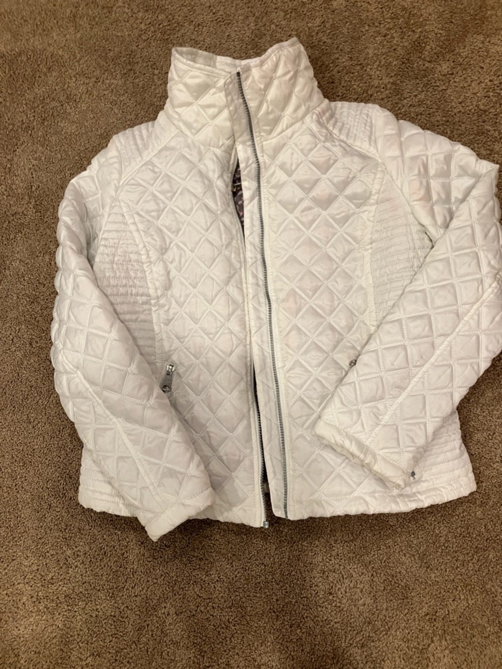 Marc  White Quilted Puffer Jacket